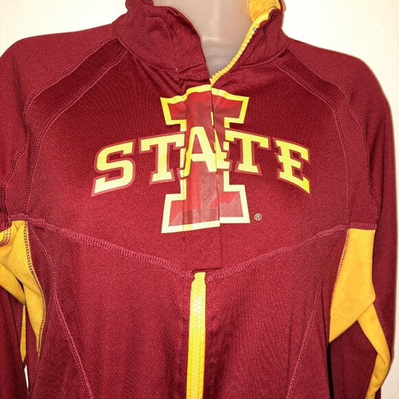 Iowa State Women's Long Sleeve Lightweight Jacket/Shirt  With Full Zipper ,Large - Picture 7 of 9